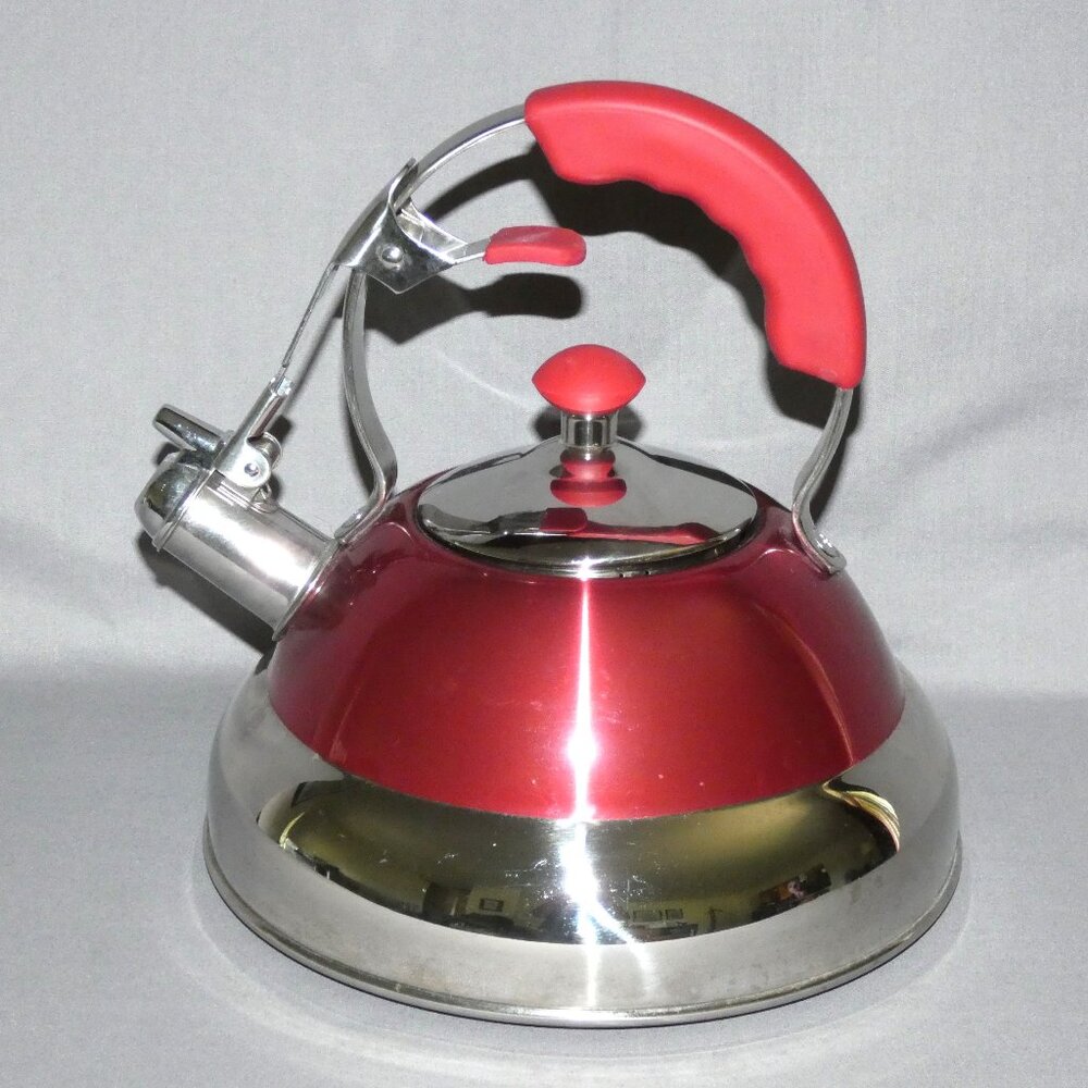 Member's Mark red whistling tea kettle